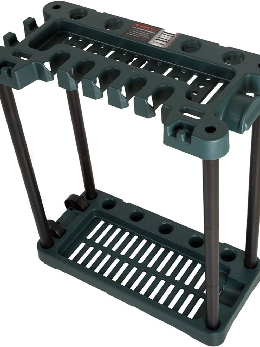 Garden Tool Organizer - Utility Rack, Holds Yard Tools - Garage Organizers and S